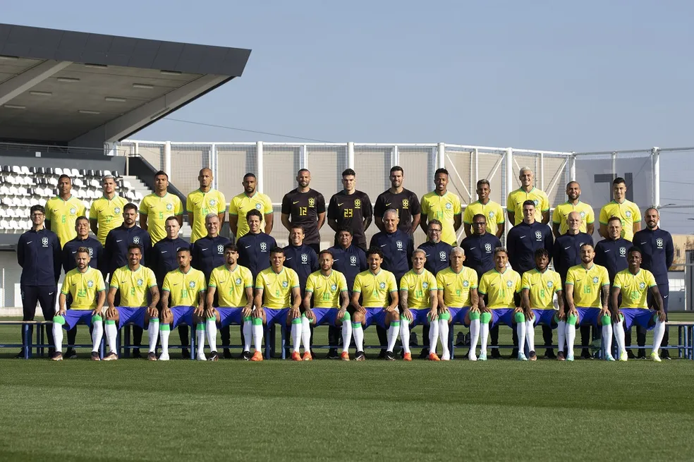 Foto oficial dos jogadores da seleção brasileira convocados